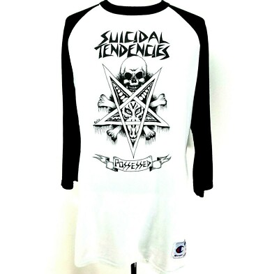 SUICIDAL TENDENCIES Possessed CHAMPION Baseball Raglan T-shirt