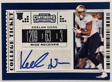 2019 Contenders Draft Picks #154 Keelan Doss RC Auto