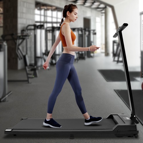 Tapis Roulant Elettrico 1-6km/h Tapis Roulant Piatto Fitness Walking Pad Tapis Roulant - Foto 2 di 18