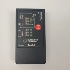 Black Box Ethernet Cable Tester TS059A 724-746-5500 Test 2 Cable Link PC HUB
