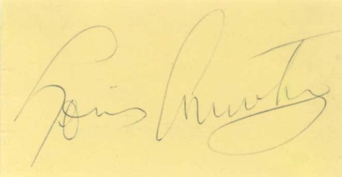 Louis Armstrong JAZZ autograph, signed album page affixed in a passepartout & fr - Picture 2 of 2