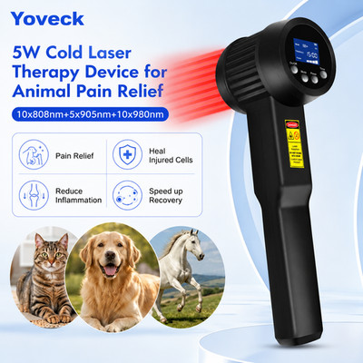 5W High Power Cold Laser for Pet Dog Cat Arthritis Pain 808nm+905nm+980nm