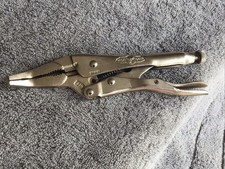 Vintage Vise Grip 6BN Bent Needle Long Nose Locking Plier Dewitt Made in USA