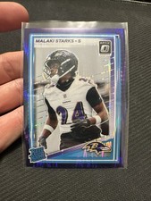 2025 Panini Donruss Optic - Rated Rookie Malaki Starks #256 Purple Shock...