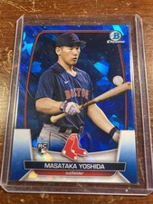 2023 Bowman Chrome Sapphire Masataka Yoshida SP RC Image Variation #75 Red Sox