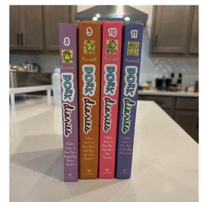 Dork Diaries Vol 8-11 Rachel Renée Russell- Good Condition