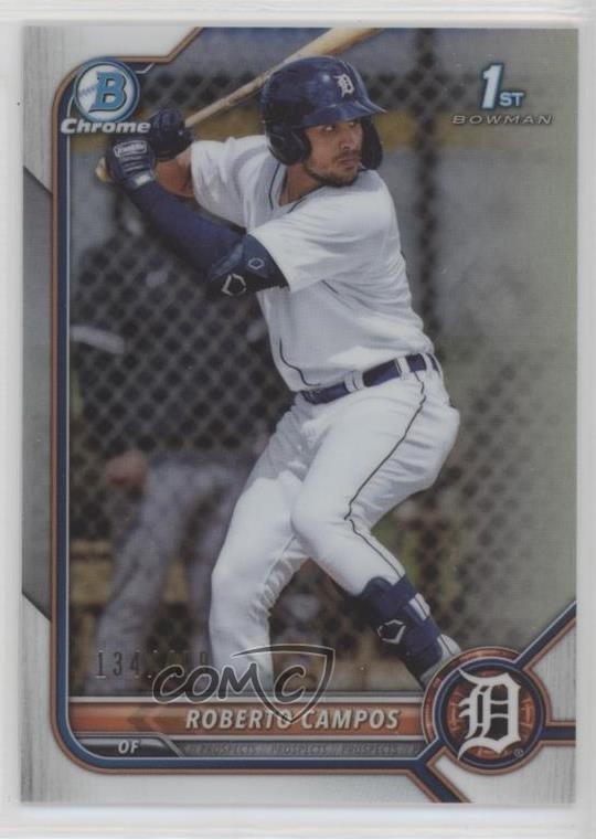 2022 Bowman Chrome Prospects Refractor 134/499 Roberto Campos #BCP-14 1m4i