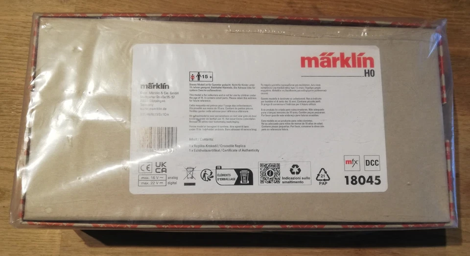 Märklin H0 18045 CCS700 Krokodil Replika, neu und OVP - nie gelaufen - Bild 4 von 4