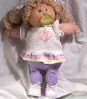 1978 1982 Cabbage Patch Kids Girl Doll / 16" in Length / w Pacifier / Excellent