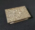 Vintage Sterling Silver S. Kirk & Son Floral Repousse Match Box Cover Holder 37g