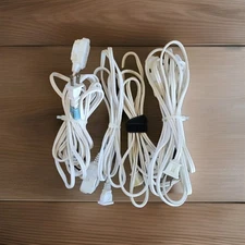 Lot/4 GE 3-Outlet 6ft Extension Cord White
