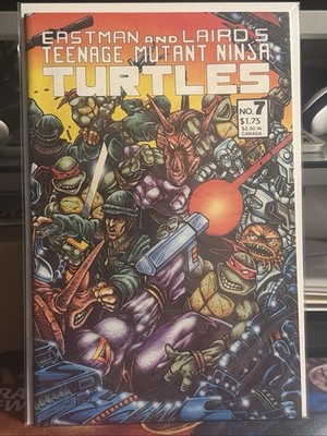 Teenage Mutant Ninja Turtles #7 (1986 Mirage Studios) Key, Eastman, First Print!