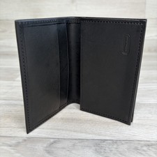 Coach Vintage Bifold Card Holder Case Black Wallet Mens Leather 