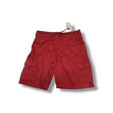 The Children's Place Boys Hampton Red Cotton Cargo Shorts Elastic Waist 6 NWT