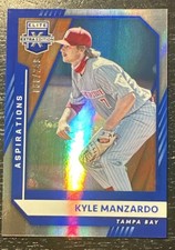 2021 Elite Extra Baseball Kyle Manzardo Prospect Blue Holo 68/249 Rays 💎💎💎