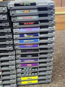 NES Console Bundle With 8 Controllers, NES Advantage, 4 Way, And 30 Games