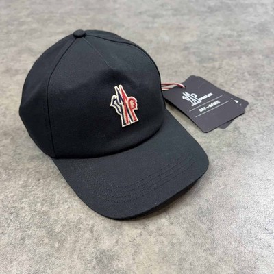 Moncler Baseballmütze Grenoble schwarz Baumwolle