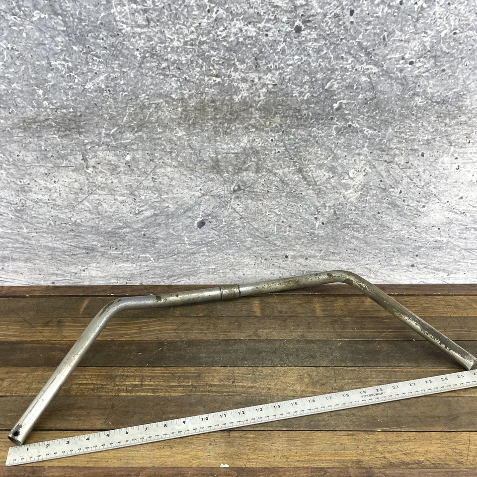 Manillar de bicicleta con neumático globo vintage 1 pulgada cromado crucero perforado con sello Wald Foto 4 de 4