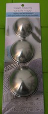 Simple Serenity Stainless Steel Bath Bomb Mold 3 Size Molds NIP