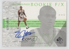 2001-02 SP Authentic Auto Rookie F/X 760/1525 Earl Watson #122 Auto 14mg