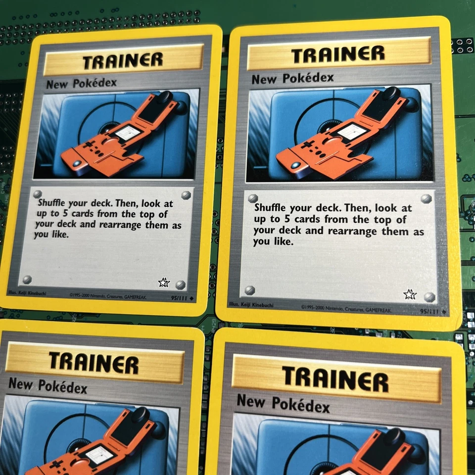 New Pokedex 95/111 Neo Genesis Trainer Pokemon Card Vintage 4 - Image 2 of 4