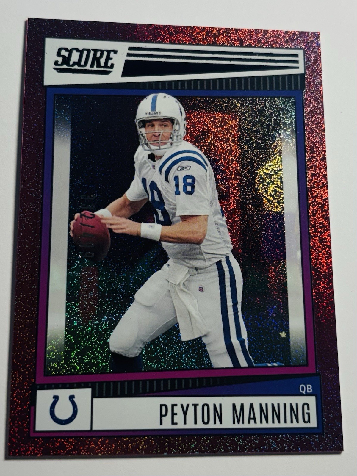 2022 Score Dots Red #16 Peyton Manning /499 Colts