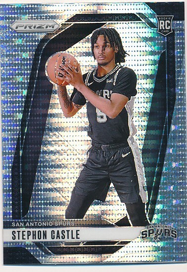 STEPHON CASTLE 2024-25 PANINI PRIZM SILVER PULSAR #234 RC ROOKIE SPURS MINT