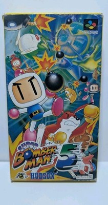 Super Bomberman 5 (Nintendo Super Famicom Japanese). Box & Game. No Manual.