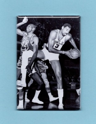 WILT CHAMBERLAIN & NATE THURMOND *2X3 FRIDGE MAGNET* NBA BASKETBALL PLAYERS