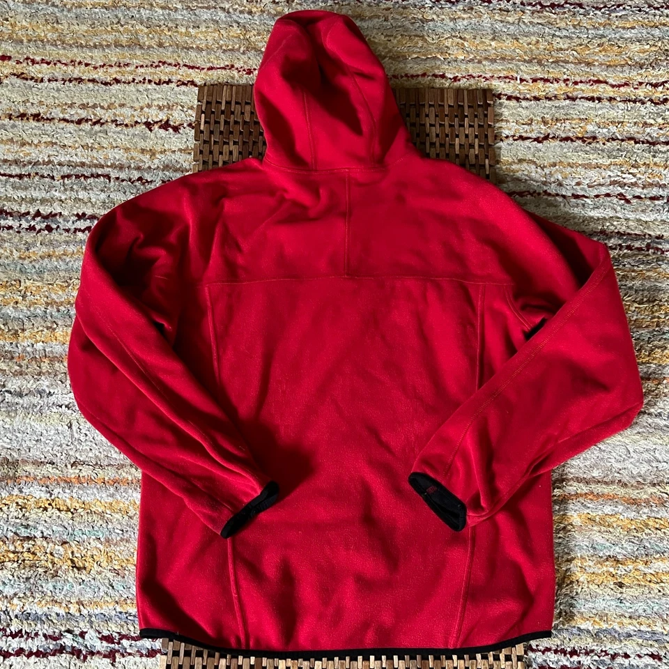 L.L. Chaqueta con capucha Bean Tech polar cremallera completa roja para hombre talla grande L Foto 2 de 3
