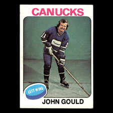 John Gould #266 1975 Topps Vancouver Canucks Hockey Card NHL EX