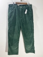 NWT Men  s Levis 568 Workwear Loose Carpenter Pants Corduroy Green Size 36  x32  