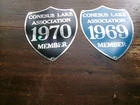 CONESUS LAKE NY TIN CAMP SIGNS 1969=70 UNUSED LONG POINT PARK VINTAGE SIGNS