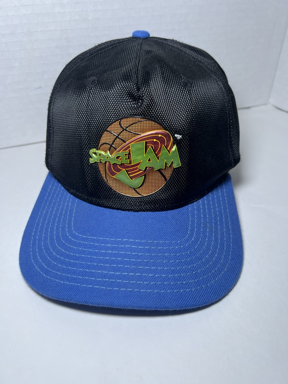 Space Jam Tune Squad Script Snapback  Hat Cap Blu… - image 2