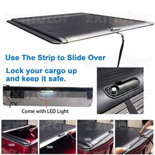 Fit 2005-2026 Ford F-150 5.5ft 66 Bed Retractable Roll Up Hard Tonneau Cover