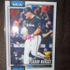 2026 Topps #37 Jakob Marsee Miami Marlins RC Baseball Rookie Card