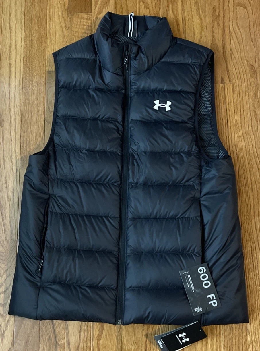 Under Armour UA Legend Infrared Black Down Men's Vest 1385838-001 NWT Small