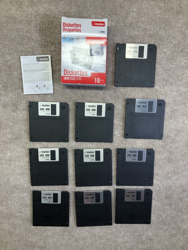 Imation diskettes there are 10 in the box