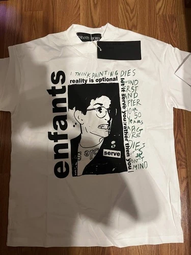 Enfants Riches Deprimes graphic t shirt white and black size small - product listing photo