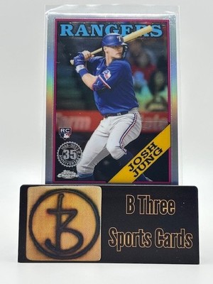 JOSH JUNG 2023 Topps Chrome #88BC-15 RC Rookie 1988 Topps 35th Rangers A2425