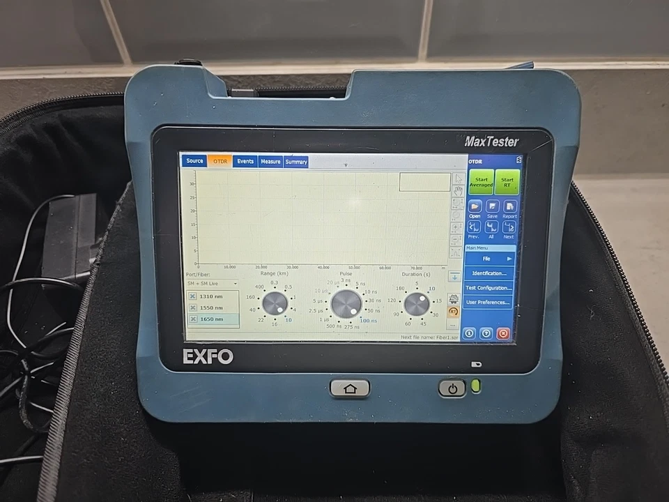 EXFO MAX-730C-SM8-EA MaxTester OTDR 1310/1550/1650 Live - Image 2 of 4