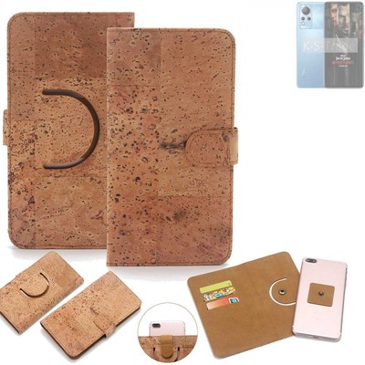 Schutz-Hülle für Infinix Note 12 Turbo Wallet-Case aus Kork Schutzhülle Tasch