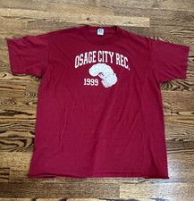 90s Russell Athletic Osage City Rec Shirt Men's XL Red Crewneck VTG Made in USA