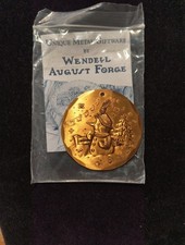 Wendell August Forge Bronze Metal Snowman Ornament 1993 Hand Forged USA Made