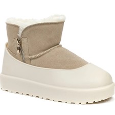 Keddo Damen Beige Wildlederstiefeletten Freizeit 848065-18-02