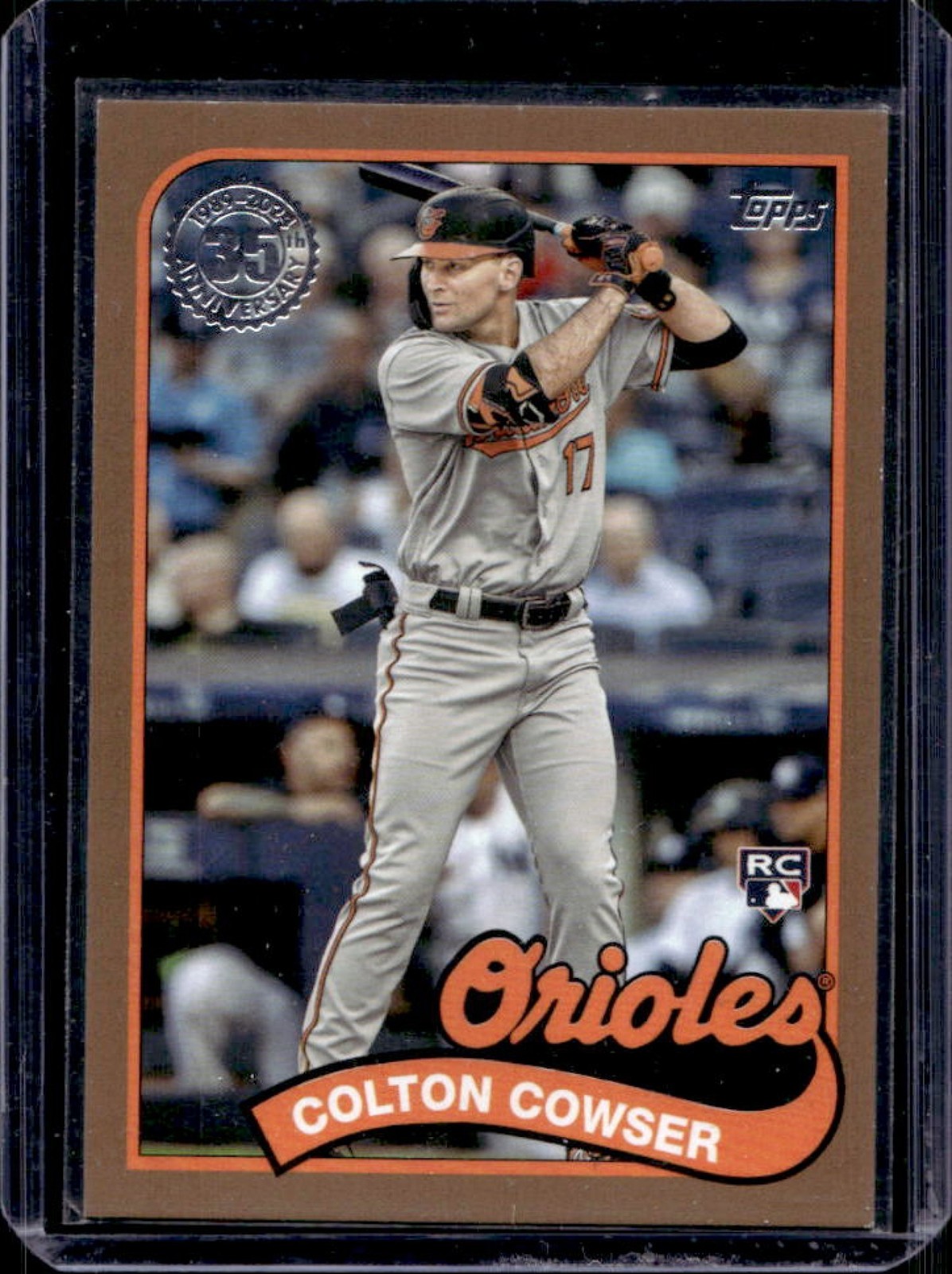 2024 Topps Colton Cowser 1989 35th Anniversary RC Gold #/75 Orioles