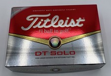 Titleist DT Solo Golf Balls - Dozen Golf Balls - Long Distance, Soft Feel - New