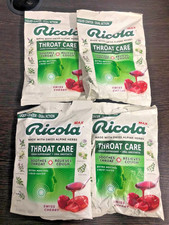 4X Ricola Cough Drops EXTRA MENTHOL Swiss Cherry 34 count EXP. 9/2026