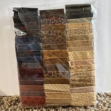 Quilt Shoppe 50 Jelly Roll Pre-Cut Strips Cotton Quilting Fabric #6