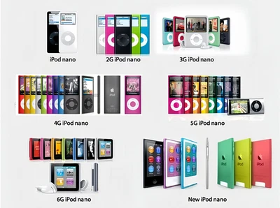 Apple iPod Nano 1st 2nd 3rd 4th 5th 6th & 7th Generation 2GB 4GB 8GB & 16GB lot - Image 1 of 4